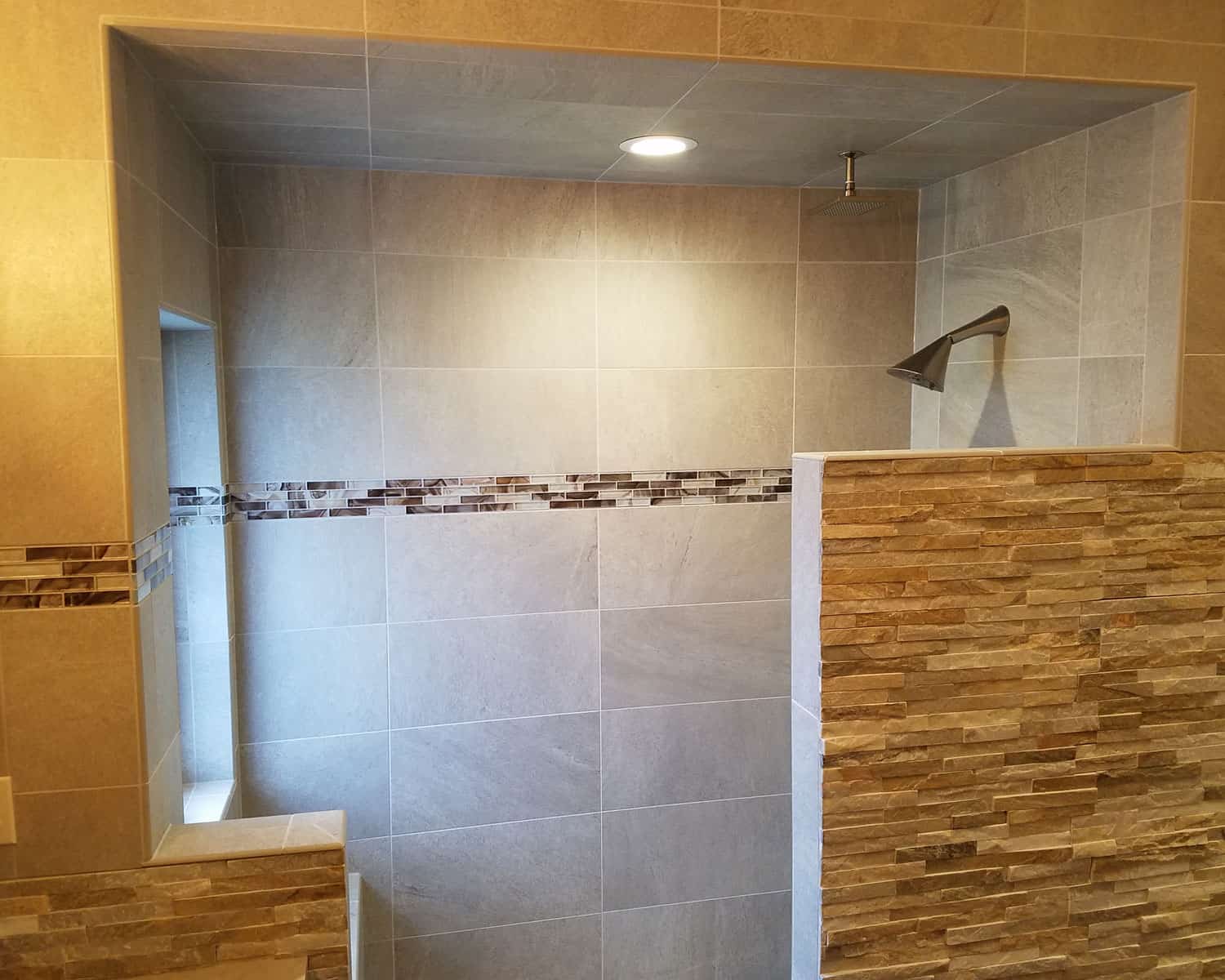 Lemel Homes Remodeling - Bathroom - shower with tile work