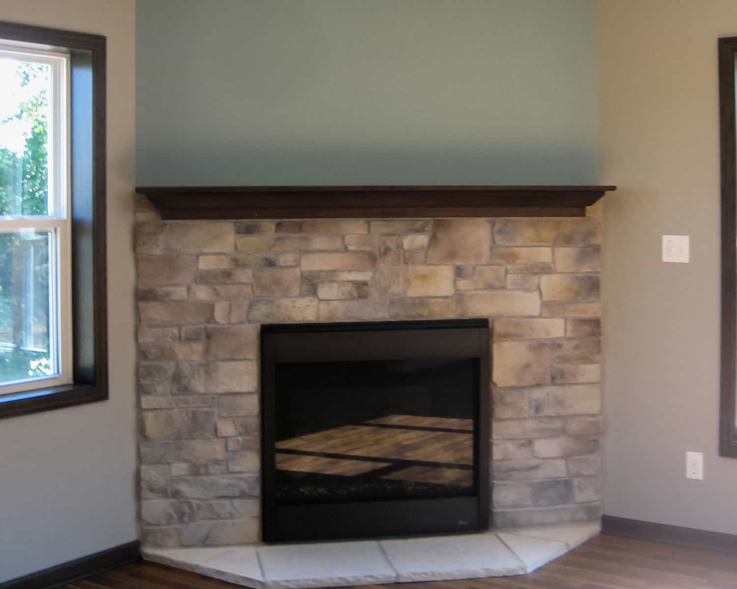 Lemel Homes New Construction - Traditional - gas fireplace