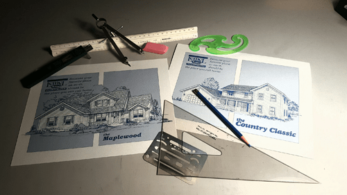 Drawing tools with brochures